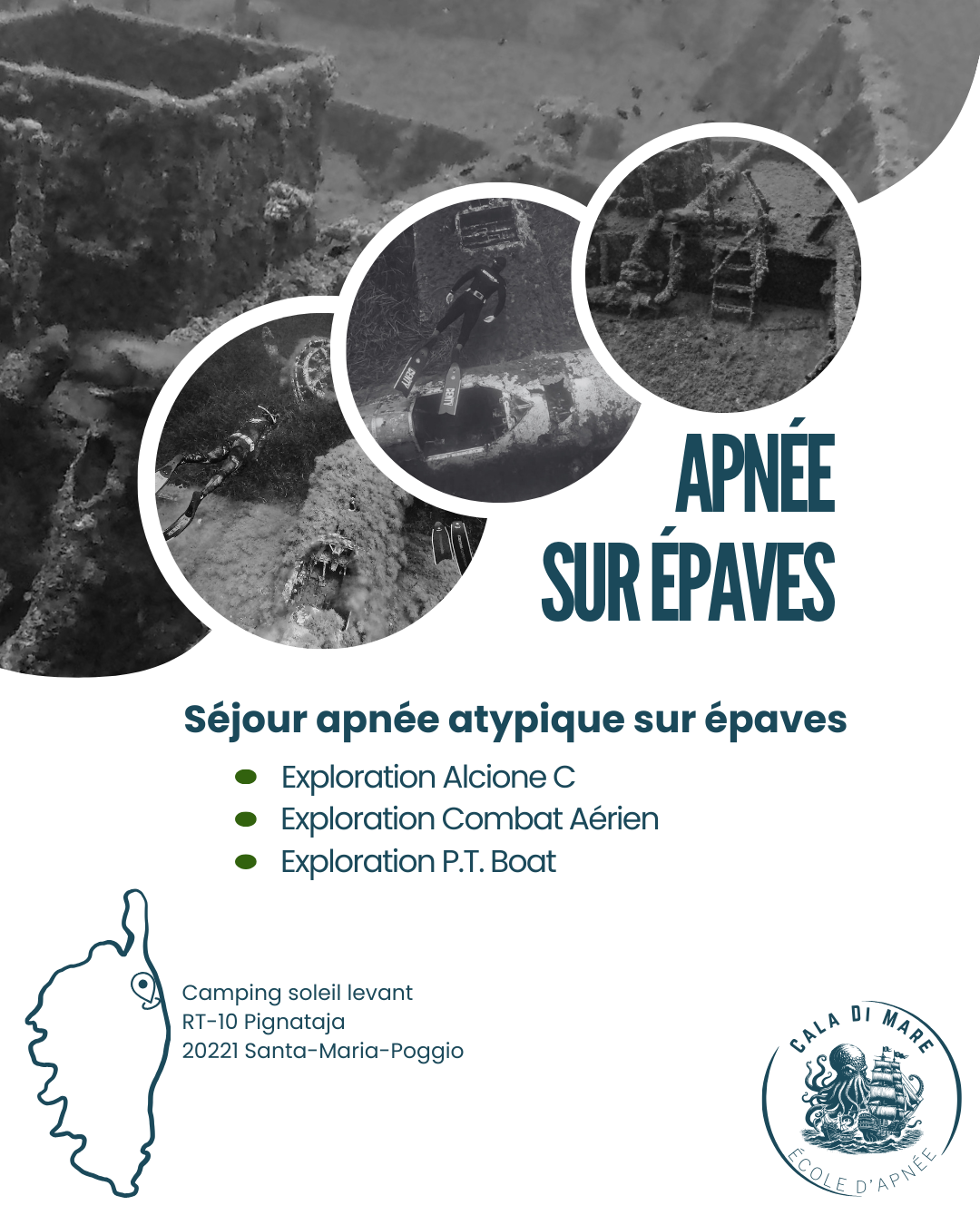 Séjour apnée sur épaves